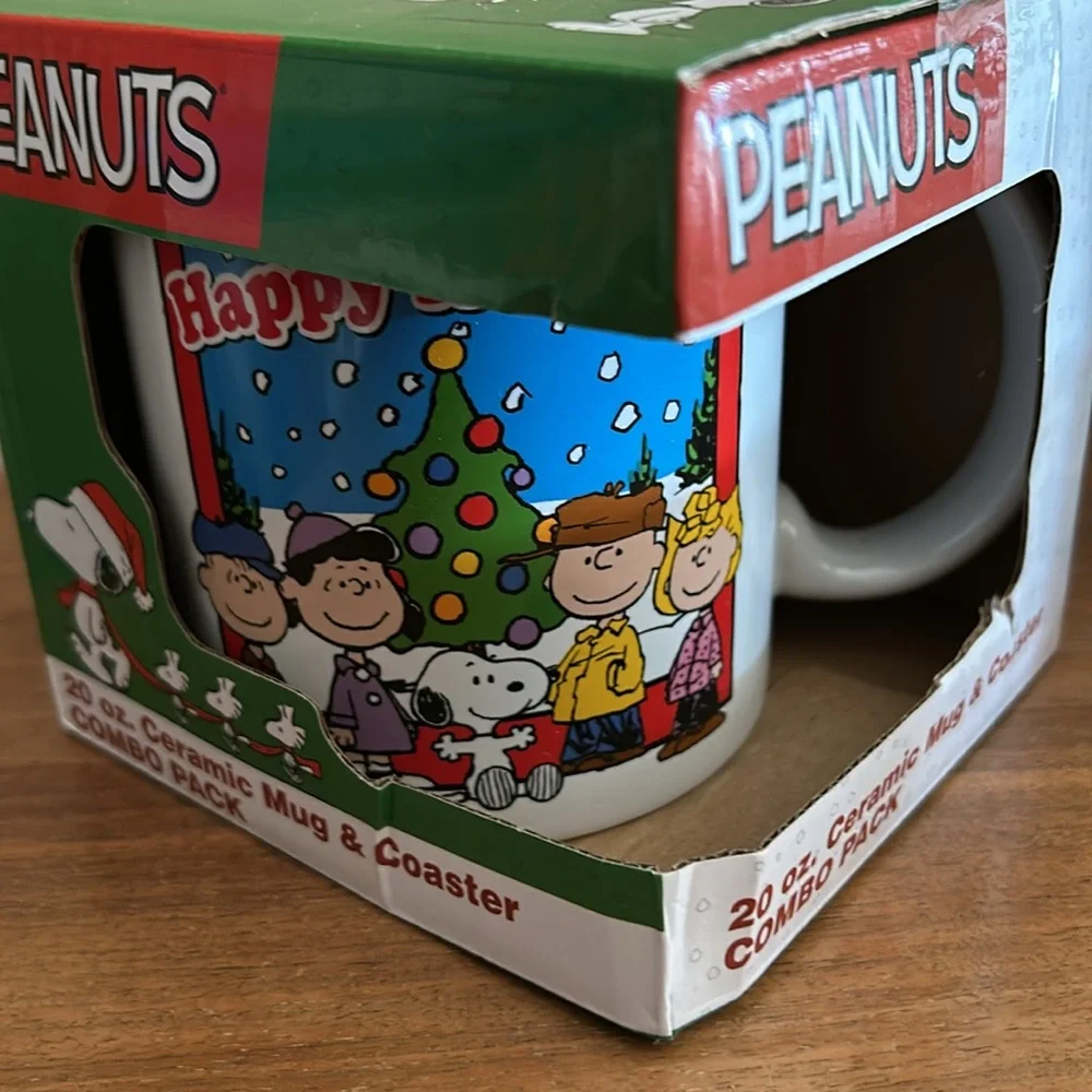 Peanuts Christmas Ceramic Mug & Coaster Combo